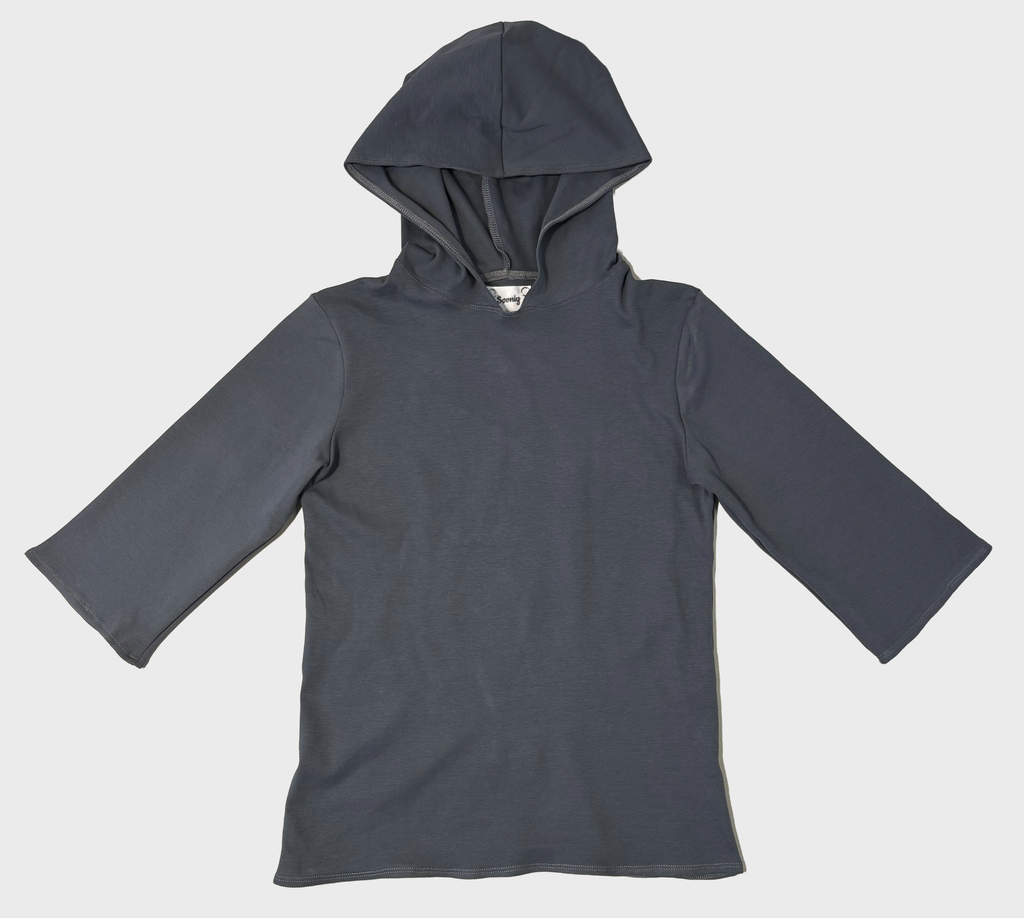 The Dusty Grey Hoodie Trilogy (3/4 sleeves) - MADE TO ORDER